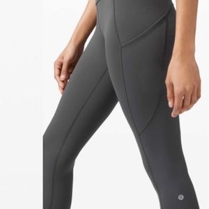 ❗️LIKE 🆕❗️ LULULEMON GRAY FAST and FREE 25” LEGGINGS